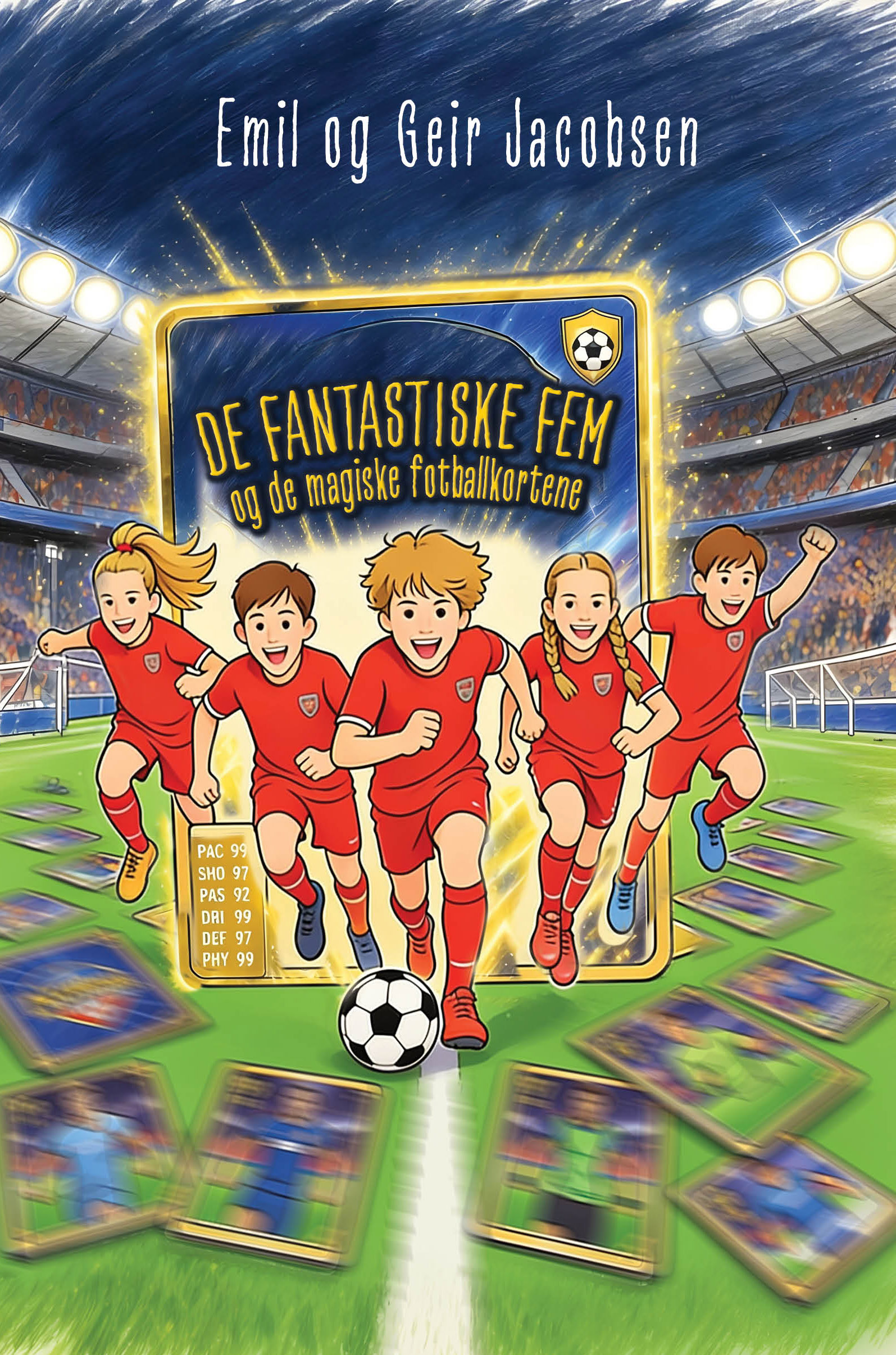 De fantastiske fem og de magiske fotballkortene